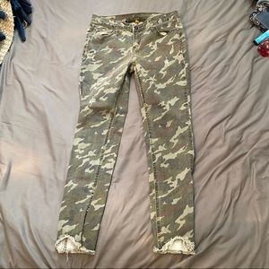 Camo Distressed Jeans